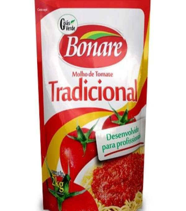 Imagem de capa de Molho De Tomate Bonare Tradicional 02 Kg(3-6-12)